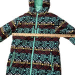 Aperture  Size Medium M Intricate Funky Pattern Blue Snowboard Ski Coat Winter Photo 4