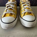 Converse Vintage  All Stars Yellow Low Sneakers Women Sz 6 Grunge Skate Photo 2