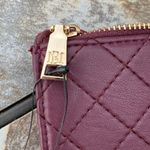 Badgley Mischka Plum Quilted Long Wallet Vegan Leather New Photo 6