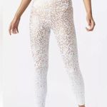 Zyia  Active women's size 6 / 8 Stay Gold light n tight white splatter Lulu gym Photo 0