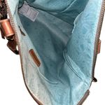 The Sak Brown and Tan Croc-Embossed Tote Bag with Embroidered Guitar Strap Photo 5