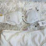 VERO MODA NWT White Strapless Bikini High Waist Bottom Sz Small Medium Photo 4
