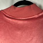 Adidas Women's Size S Sweatshirt Wonder Red Velour Mock Neck Cropped Top New Photo 7