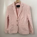 Banana Republic  Linen Blend Blazer Womens 6 Pink Shrunken Jacket Office Classic Photo 0