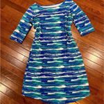 Lola blue and green ocean waves active dress size medium Photo 3