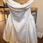 Babyboo Trinity Satin White Mini Dress Photo 5