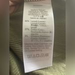 Madewell Womens green Contrast-Stitched Crewneck Crop Tee Photo 4