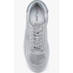 J/Slides Tinsley Metallic Silver Sneaker Size 7 Photo 2