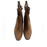Donald J. Pliner Size 7 Stretch Saddle Suede‎ Brown Boots NWOT Photo 3