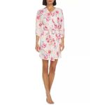 Flora Nikrooz Alisha Womens Floral Robe Loungewear Pink Size Small Photo 1