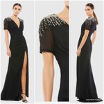 Mac Duggal  55704 Womens SEQUINED EMBELLISHED SHOULDER EVENING GOWN Photo 2