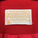 Pendleton  Women's Virgin Wool Red 1-Button Blazer Photo 5
