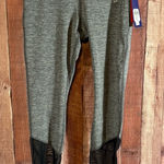 ASICS Gray And Black Active Leggings Size Medium Photo 0