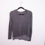 Eileen Fisher Organic Cotton Linen Knit Stretch Pullover Hoodie Sweater Gray XXS Photo 0