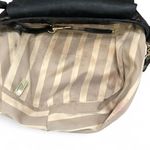 RARE Brahmin Western Grunge Gold Tone Studs Crossbody Croc Shoulder Bag Purse Black Photo 2