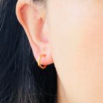 so cute!13mm C hoop/extra Thick Gold Layer Photo 6
