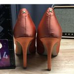 Sam Edelman Hazel Stiletto Pump Heels Women's 6 Orange Suede Pointed Toe Preppy Photo 2