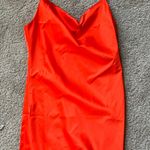 Sans Souci Red Silk Dress Photo 0