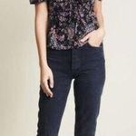 Cinq à Sept Cinq a Sept Snapdragon Keira Silk Floral V-Neck Blouse Short Sleeve Small Top Photo 1