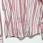 New York & Company red/white/silver button down long sleeve dress shirt Red Size XS Photo 2