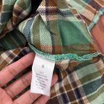 Green Plaid Shirt Dress Photo 10