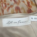 All in Favor Simone Floral Wrap Front Minidress in Multi Animal Peach Women XL Photo 7