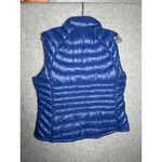 Bernardo  Large Womens Vest Goose Down Puffer Blue Sleeveless Zip Packable Photo 3