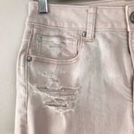 American Eagle  AE Pink Tie Dye Hi Rise Shortie Ripped distressed jean shorts 8 Photo 49