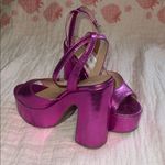 Soda  Women's Metallic Pink Platform Sandals Photo 1