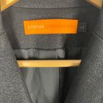 Cynthia Steffe Cynthia  Leather Shimmer black Blazer Jacket Size large Photo 2