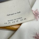 BHLDN  Embroidered Parsons Tulle Maxi Dress Formal Gown White Pink US‎ 14 Photo 5