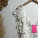 Amanda Uprichard dress mini floral lace ruffled cocktail party Photo 1