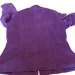 Tribal Magenta Faux Suede Moto Jacket Women’s Size 6 Zip Front Silver Detail GUC Pink Photo 9