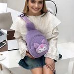 Lavender Plush Shoulder Bag Purple Photo 0