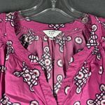 Crown & Ivy Curvy Blouse Womens 3X Geometric Print V Neck 3/4 Sleeve Tunic Top Photo 1