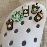 Starbucks  set of 5 Shoe or bracelet charms NEW Photo 1