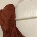 Jessica Simpson Women's Romper Puff Sleeve V-Neck Rust Size Small NWT Photo 9