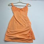 Outcast‎ Dionne Mini Orange Lace Trim Dress Womens Size XS Bodycon Stretchy NEW Photo 2