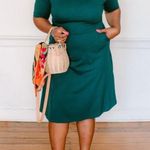 Virginia Dare Hunter Green A-Line Ponte Knit Dress Size XL Photo 0