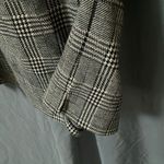 Banana Republic :Black/White plaid shorts sleeve- strips on shoulder-cotton-Top-S Photo 13