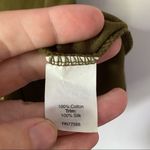 J.Crew  ribbed tank silk ruffled neck line small Photo 3