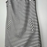 Nine West Black and White Strapless Sheath Dress Photo 0