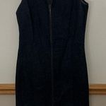 Ralph Lauren Black Label RARE Denim Shift Collared Midi Dress size 8 Blue Photo 0