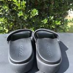 Adidas ADILETTE PLATFORM SLIDES Black Slide Sandals with Stripes Size 5 Photo 3