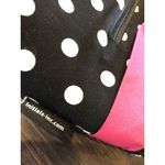 Z‎ Initials Polka Dot Ribbon Purse Tote Handbag Shoulder Bag Embroidered Black Photo 8
