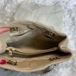 Kate Spade  Taupe Tan Leather Maryanne Quilted Tote Satchel Gold Chain Straps Photo 2