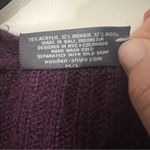 Wooden Ships  Open Front Purple Cardigan Size‎ M/L Photo 3