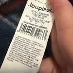 Desigual  Plaid High Neck Belted Poncho OS Tartan Cape Red Photo 4