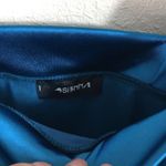 NWT 4SI3NNA Daniela satin teal bodysuit Blue Photo 8