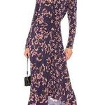Rag and Bone  0/ XS Odette Dress Long Wrap Midi Floral Long Sleeve Women's REVOLVE Photo 0